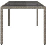  Stol za vrt Siva 190 x 90 x 75 cm poliratan | shoptok.hr