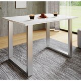 MID.YOU jedilna miza xona, bela, srebrna | Shoptok.si