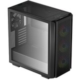 DeepCool Ohišje - CG560 (črno, z okencem, ventilator 3x12 cm, Mini-ITX / Mico-ATX / ATX / E-ATX, 2xUSB3.0) | Shoptok.si