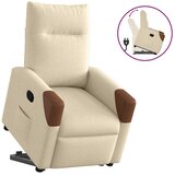 Naslonjač na podizanje od tkanine krem | Eponuda.com