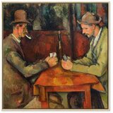  Slika - Paul Cézanne – The Card Players 60x60 U prirodnom drvenom okviru | shoptok.hr