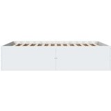  Okvir kreveta bijeli 140 x 200 cm od konstruiranog drva | shoptok.hr
