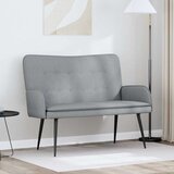 SOFA za dvije osobe Svijetlo siva 115 x 61 x 87 cm tkanina | shoptok.hr