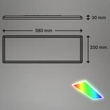 BRILONER 7404-016 - led rgbw prigušiva nadgradni led panel/22W/230V 4000K + daljinski upravljač | Eponuda.com