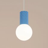 Sollux Svetlo modra viseča svetilka iz opalnega stekla ø 12 cm Orbital – | Shoptok.si