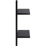  Zidna polica Crni hrast 30 x 13.5 x 43 cm Prerađeno drvo | shoptok.hr