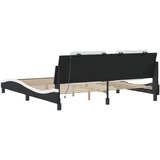  Okvir kreveta s LED-om bez madraca Zadar crno-bijeli 180 x 200 cm | shoptok.hr
