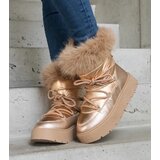  Beige insulated snow boots with fur Arilla | shoptok.hr