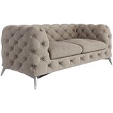 Ropez Sivo-bež baršunasti sofa 185 cm Chelsea – | shoptok.hr