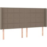  Uzglavlje smeđesivo 163 x 16 x 118/128 cm od tkanine | shoptok.hr