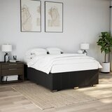 Okvir za krevet bez madraca crni 160x200 cm od tkanine | shoptok.hr
