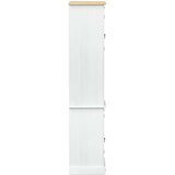  Kupaonski ormar Bijelo 50 x 40 x 185 cm Čvrsto borovo drvo | shoptok.hr