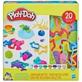 Play-Doh: 20-delni komplet podvodnega sveta z 7 lončki barvnega plastelina -