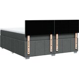 vidaXL Okvir kreveta s oprugama i madrac svjetlosivi 180x200cm tkanina | shoptok.hr