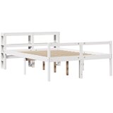 Krevet za starije s uzglavljem bijeli 120x190 cm borovina | Eponuda.com