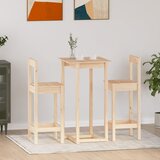 vidaXL barska garnitura 3-delna trdna borovina | Shoptok.si