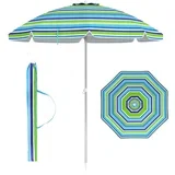 Nagibni senčnik za plažo 198 cm moder, (5000345170)