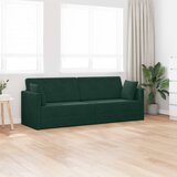  Podni kauč na razvlačenje Tamnozelena 213 x 70 x 77 cm Baršun | shoptok.hr
