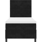 vidaXL Box Spring postelja z vzmetnico in LED črna 90x190 cm žamet, (22050739) | Shoptok.si