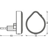 Osram LED prigušiva orijentaciono svetlo za utičnicu LUNETTA LED/0,5W/230V | Eponuda.com