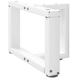  Noge za klub stolić T-oblika 2 kom Bijele 40x25x(30-31) cm Čelik | shoptok.hr