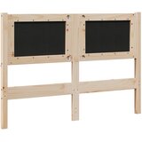  Tapecirani uzglavlje Smeđa 120 cm Čvrsto borovo drvo | shoptok.hr