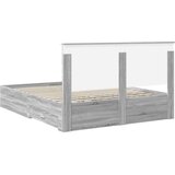  Konstrukcija postelje Siva Sonoma 160 x 200 cm Konstruiran les, (5000103560) Slike