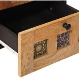  Noćni ormar 2 kom. Prirodna 40 x 33 x 46 cm Čvrsto drvo manga | shoptok.hr
