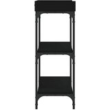  Konzolni stol s policama crni 100 x 30 x 80 cm | shoptok.hr
