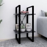 vidaXL Ormarić za knjige s 2 razine sivi 40 x 30 x 70 cm od iverice Cijene