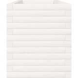  Vrtno cvetlično korito belo 110x40x45,5 cm trdna borovina | Shoptok.si