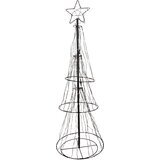 LUCA LIGHTING božična stoječa svetilka črna drevo 150 cm vklj. led s časovnikom IP44 - ugoku Cene