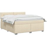  Boxspring krevet s madracem Krem 140 x 200 cm Tkanina | shoptok.hr
