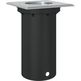  Vanjska podna svjetiljka kvadratna crna 10,5x10,5cm aluminijska | shoptok.hr