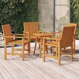 Maison Chic Vrtni jedilni stoli - Stol za vrt 4 kosi trden akacijev les JS382, (21878208) | Shoptok.si