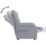  masažna fotelja od tkanine svjetlosiva | shoptok.hr