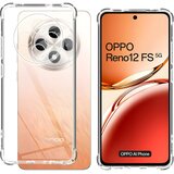 Techsuit Silikonska futrola s ojačanim rubovima za Oppo Reno12 F/Reno12 FS - Prozirna | shoptok.hr