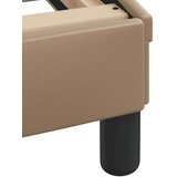  Postelja z vzmetnico kapučino 200x200 cm umetno usnje | Shoptok.si