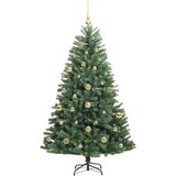 vidaXL Umetno Zložljivo Božično Drevo Zelena 150 cm PVC in kovina | Shoptok.si