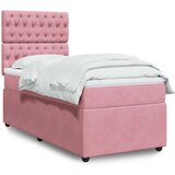 Box spring krevet s madracem ružičasti 90x190 cm baršunasti | shoptok.hr