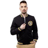 Glano Men's Quilted Baseball Jacket - Black Cijene
