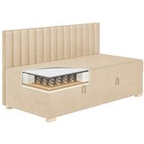 Ghado Bež otroška postelja z ležiščem in ležiščem 90x200 cm Chill - | Shoptok.si