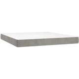  box spring s madracem LED svjetlosivi 180x200 cm baršun | shoptok.hr