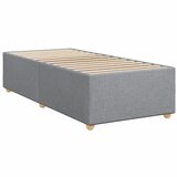  Krevet s oprugama i madracem svjetlosivi 100x200 cm od tkanine | shoptok.hr