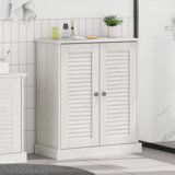 vidaXL Kupaonski ormar Bijela 68 x 34 x 80 cm Masivna borovina u