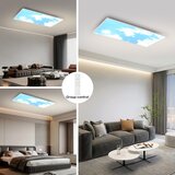  Brilagi -LED Prigušiva stropno svetlo SLIMFRAME LED/80W/230V 120x60 cm srebrna/plava + sa daljinskim upravljačem | Eponuda.com