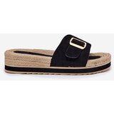 Boto Women's Platform Sandals With Golden Buckle Black Selira | ePonuda.com