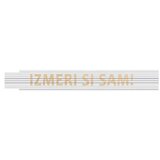 HEKA Zložljivi meter (Dolžina: 2 m, Bela, Natis: IZMERI SI SAM!) | Shoptok.si