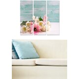 Wallity MDF1025149 multicolor decorative mdf painting (3 pieces) Cene