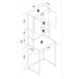 MID.YOU omarica za pralni stroj edino, barva hrasta | Shoptok.si